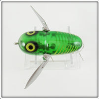 Heddon Spook Glow Green With Yellow Shore Crazy Crawler