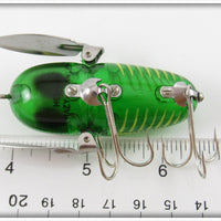Heddon Spook Glow Green With Yellow Shore Crazy Crawler