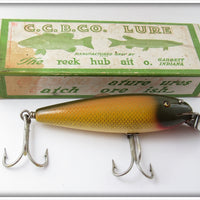 Vintage Creek Chub Golden Shiner Husky Musky Lure In Box 604