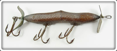 Vintage Heddon Shiner Scale Musky Surface Spook Lure