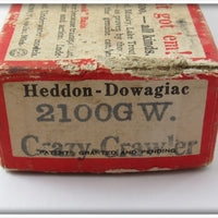 Heddon Glow Worm Crazy Crawler In Box