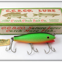 Creek Chub Fireplug Concave Belly Midget Darter Lure In Box 8032 CB