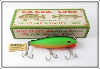 Creek Chub Fireplug Concave Belly Midget Darter Lure In Box 8032 CB
