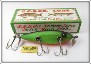 Vintage Creek Chub Fireplug Injured Minnow Lure In Box 1532