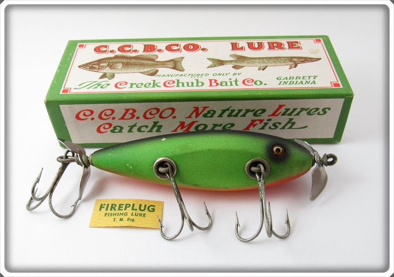 Vintage Creek Chub Fireplug Injured Minnow Lure In Box 1532 For Sale