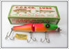 Vintage Creek Chub Rainbow Fire Jointed Pikie Lure In Box 2631