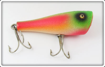 Vintage Creek Chub Rainbow Fire Plunker Lure 3231 