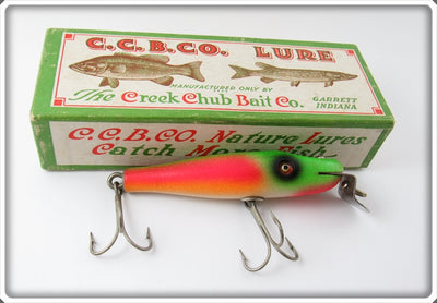 Vintage Creek Chub Rainbow Fire Baby Pikie Lure In Box 931 