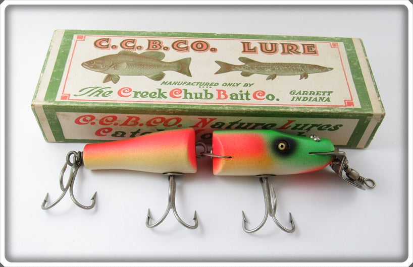 Creek Chub Rainbow Fire Jointed Snook Pikie Lure In Box 5531