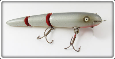 Weller Silver & Red Jointed Minnow