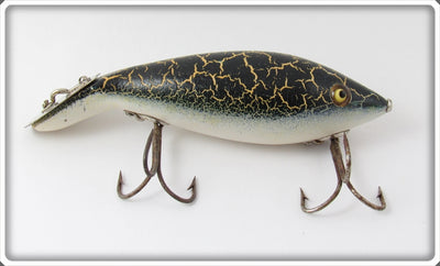 Vintage Heddon Green Crackleback Tadpolly Lure 5000 GCB
