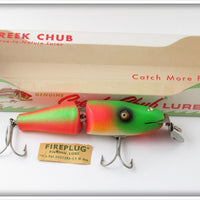Creek Chub Rainbow Fire Baby Jointed Pikie Lure In Box 2731