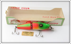 Creek Chub Rainbow Fire Baby Jointed Pikie Lure In Box 2731