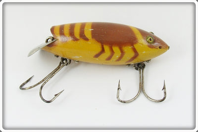 Vintage Medley's Brown & Yellow Wiggly Crawfish Lure