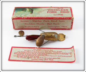 Vintage Heddon Weedless Ace Stanley Lure In Box 190 GP For Sale
