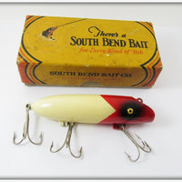 South Bend Red & White Better Bass Oreno In Correct Box 73 RW