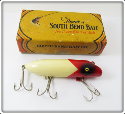 South Bend Red & White Better Bass Oreno In Correct Box 73 RW