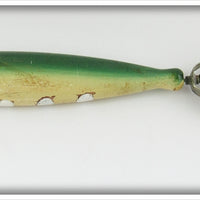 Vintage William Hoegee Green & White North Coast Minnow Lure