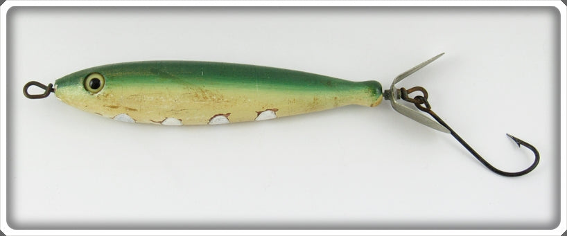 Vintage William Hoegee Green & White North Coast Minnow Lure