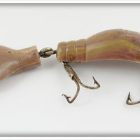 Vintage Joe Bob Mfg Co Brown Cripple Critter Crawfish Lure