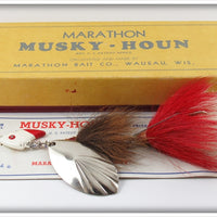 Marathon Red & White Musky Houn Lure 476 R & W In Box