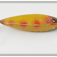 Vintage Heddon Yellow Red Spots 800 Swimmin' Minnow Lure 
