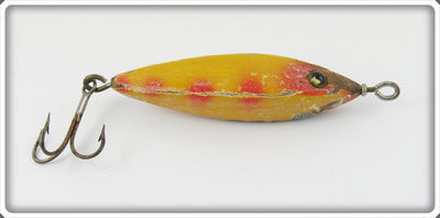 Vintage Heddon Yellow Red Spots 800 Swimmin' Minnow Lure 