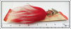 Weber Red & White Tiger King Muskie Bucktail On Card