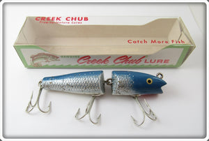 Vintage Creek Chub Blue Flash Jointed Darter Lure In Box 4934 W