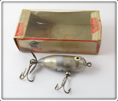 Vintage Heddon Fish Flash Silver & Clear Tiny Torpedo In Box FF 360 X