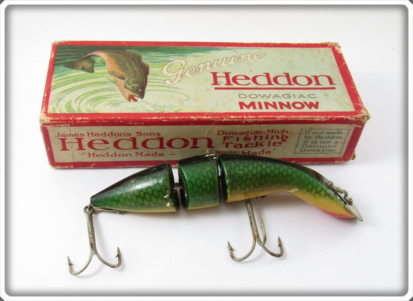 Heddon Green Scale Gamefisher In Correct Box 5509D