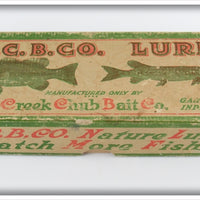 Vintage Creek Chub Mullet Husky Musky Empty Box 607 