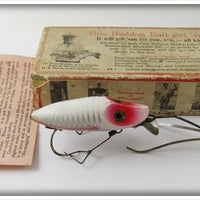Heddon White & Red Shore No Snag River Runt In Box N9119XS