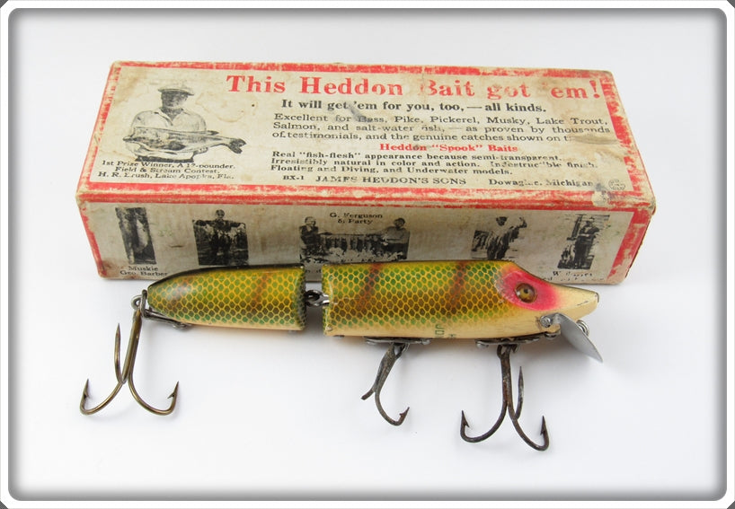 Vintage Heddon Perch Jointed Vamp In Box 7309L
