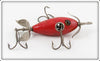 Vintage Shakespeare Solid Red 03 Submerged Minnow Lure 03SR