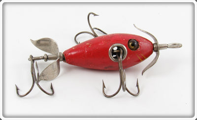Vintage Shakespeare Solid Red 03 Submerged Minnow Lure 03SR