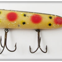 Vintage Heddon Strawberry Spotted No Eye Lucky 13 Lure 2500S