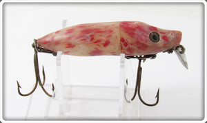 Heddon White & Red Waterwave River Runt Spook Floater Lure E9409RW