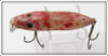 Heddon White & Red Waterwave River Runt Spook Floater E9409RW