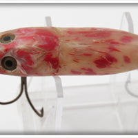 Heddon White & Red Waterwave River Runt Spook Floater E9409RW