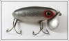 Vintage Fred Arbogast Black With Silver Scales Jitterbug Lure