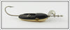 Vintage Al Foss Black & White Oriental Wiggler Lure