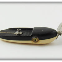 Vintage Al Foss Black & White Oriental Wiggler Lure