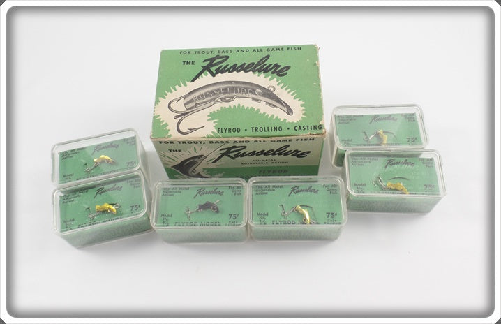 Russelure Dealer Box Of Six Lures: Gold Model 1/2