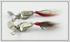 Vintage Al Foss Shimmy Jr & Shimmy Spinner Lure Pair 
