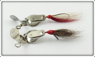 Vintage Al Foss Shimmy Jr & Shimmy Spinner Lure Pair 