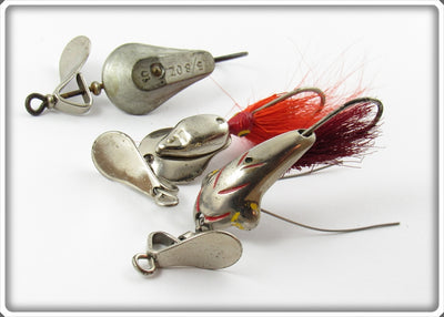 Al Foss Jazz Wiggler, Shimmy & Dixie Lot Of Three Lures