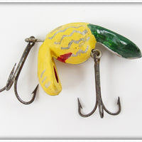 Vintage Schrenker Bait Co Yellow & Green The Subber Lure