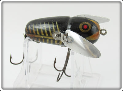 Vintage Heddon Black Shore Crazy Crawler Lure 2120 XBW