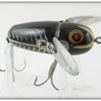 Vintage Heddon Black Shore Crazy Crawler Lure 2120 XBW